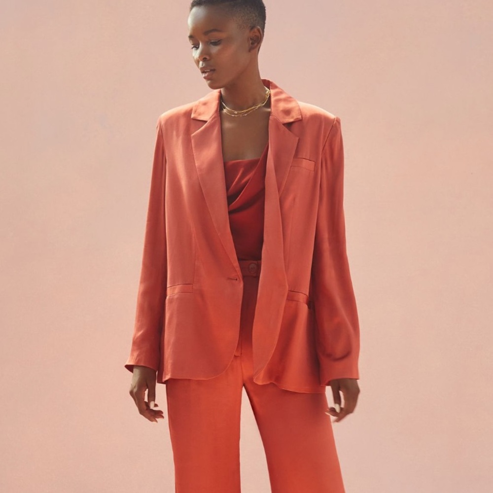 Elegant Red Women's Blazer